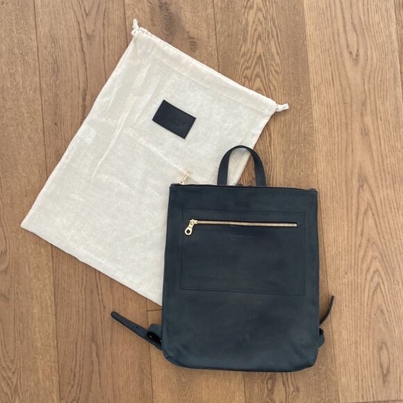 Parker Clay Monogramed Miramar Leather Backpack - NEW main image 9